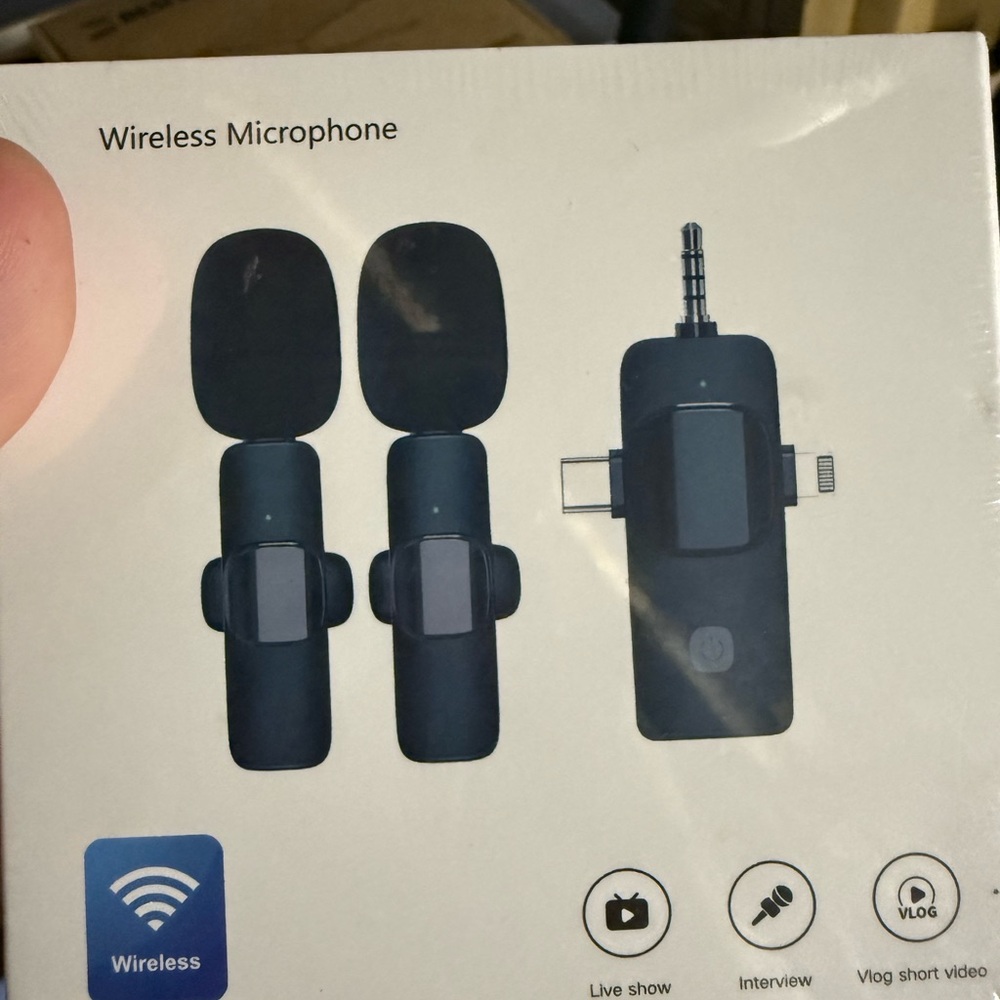 Wireless Microphone Set - Black